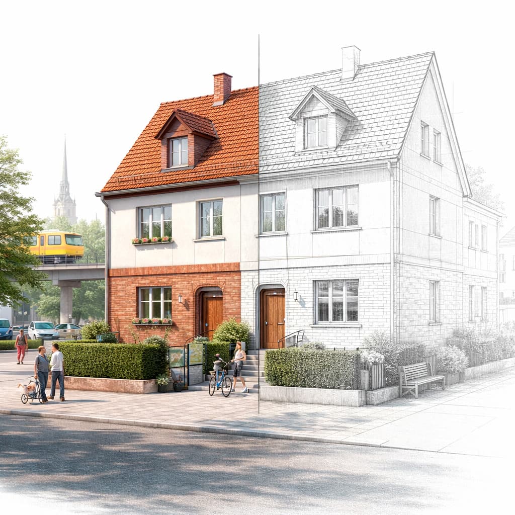 Illustration einer Immobilie